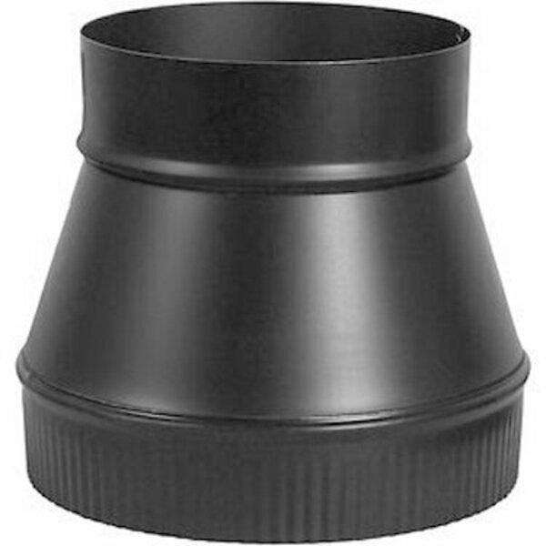 Gray Metal Products 24GA BLK INCREASER LARGE END CRIM 6X8-612